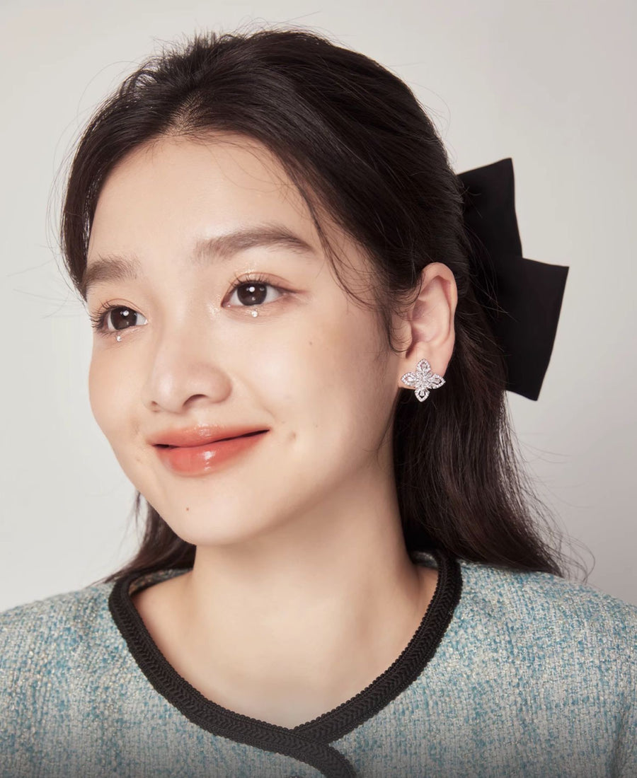 Frosty Filigree Snowflake Earrings