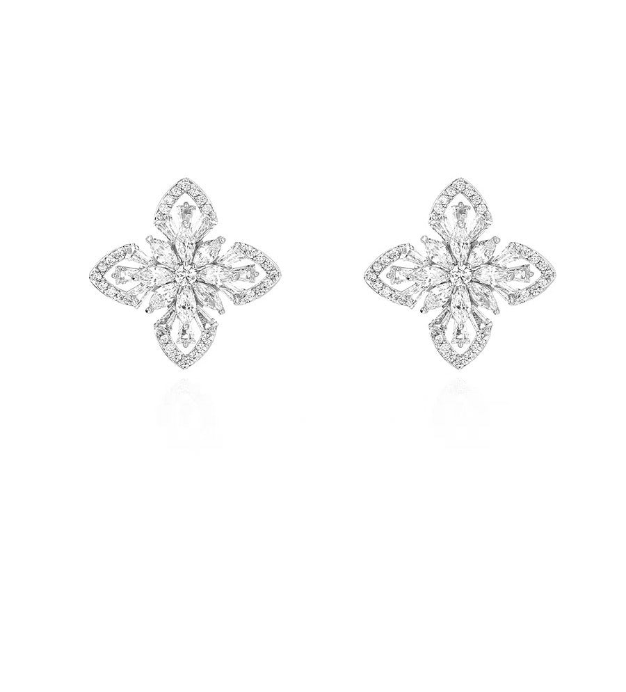 Frosty Filigree Snowflake Earrings