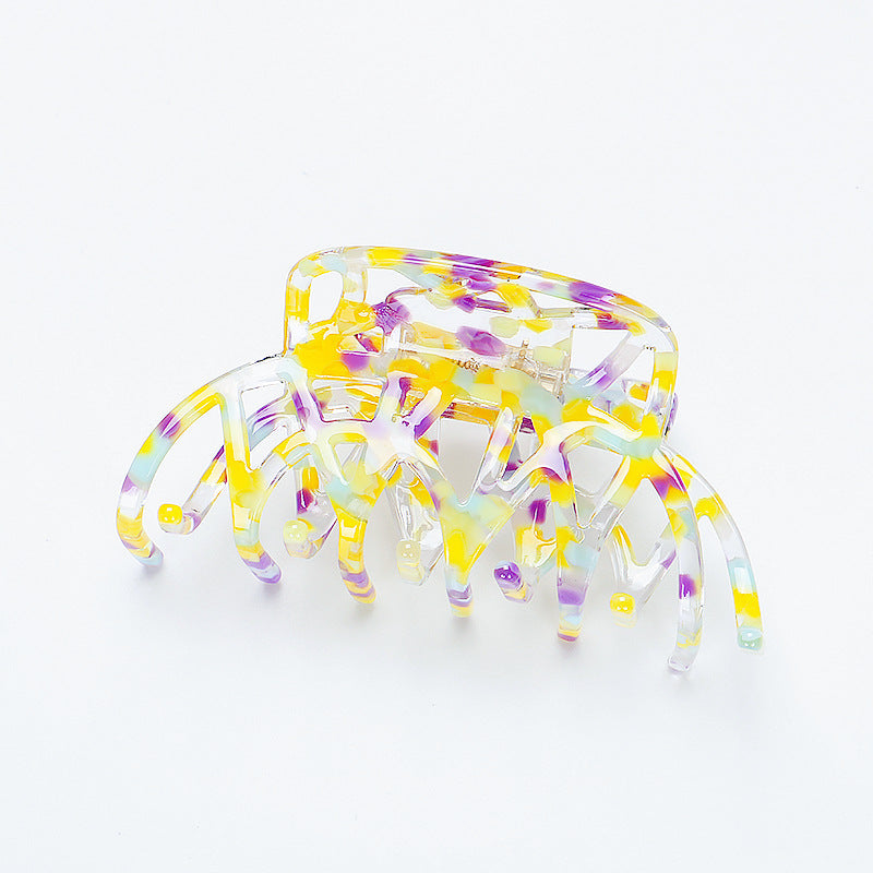 Vibrant Polka Pop Hair Claw