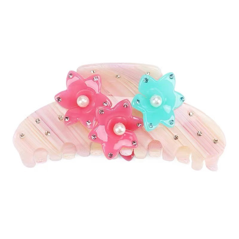 Starry Sweety Jade Hair Claw in Pink