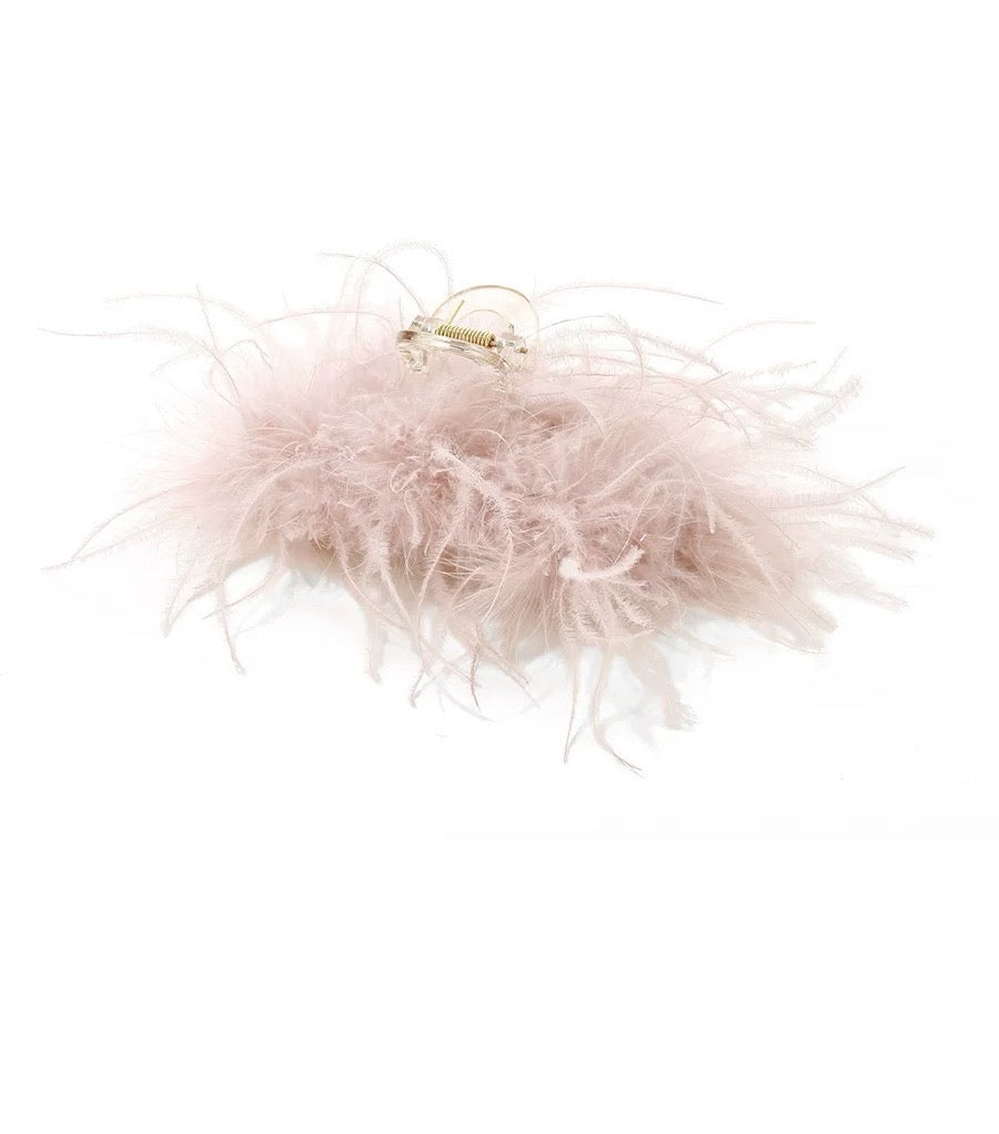 Faux Hair Claw in Pink