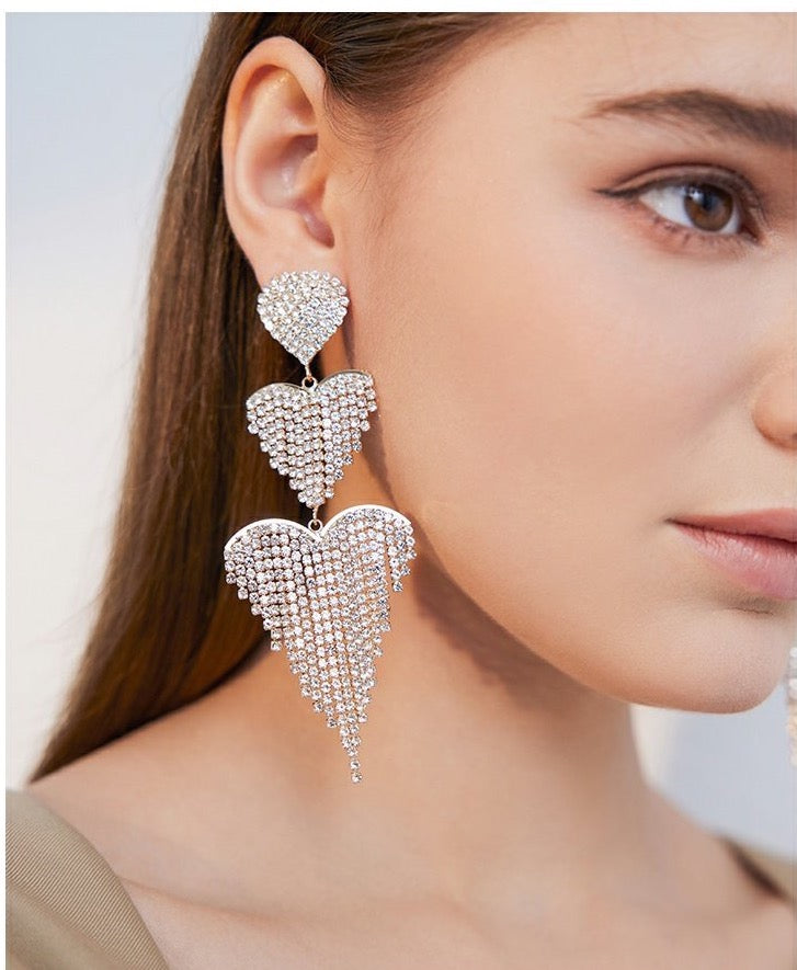 Crystal Cascade Earrings