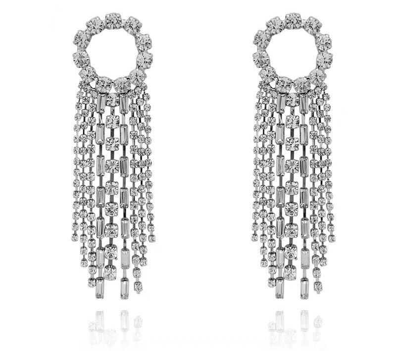 Glimmering Tassel Radiance Earrings