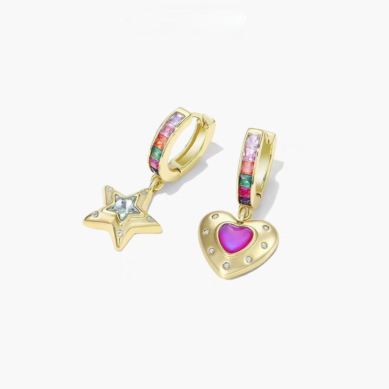Lovesick Wish Star Dangle Earrings