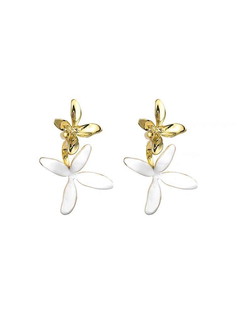 Luxury Floral Dangle Earrings