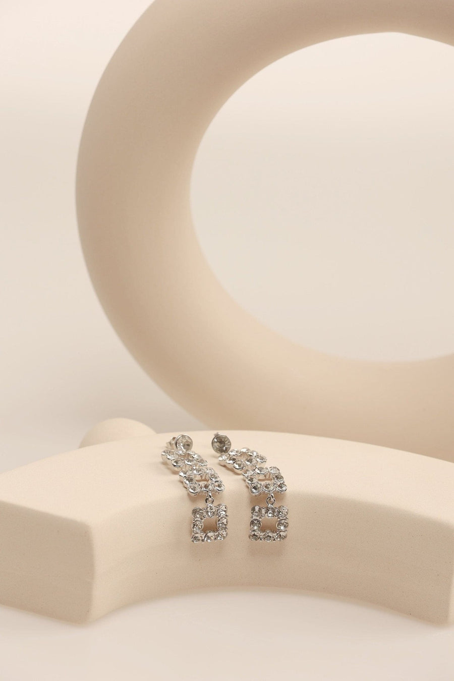 Crystal Pandora Drop Earrings.