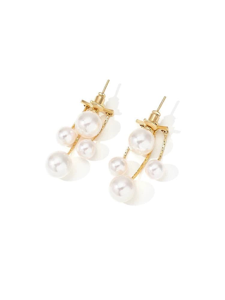 Luxury Pearl Tassel Earrings.