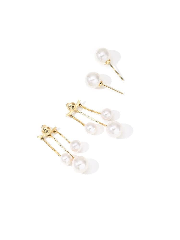 Luxury Pearl Tassel Earrings.