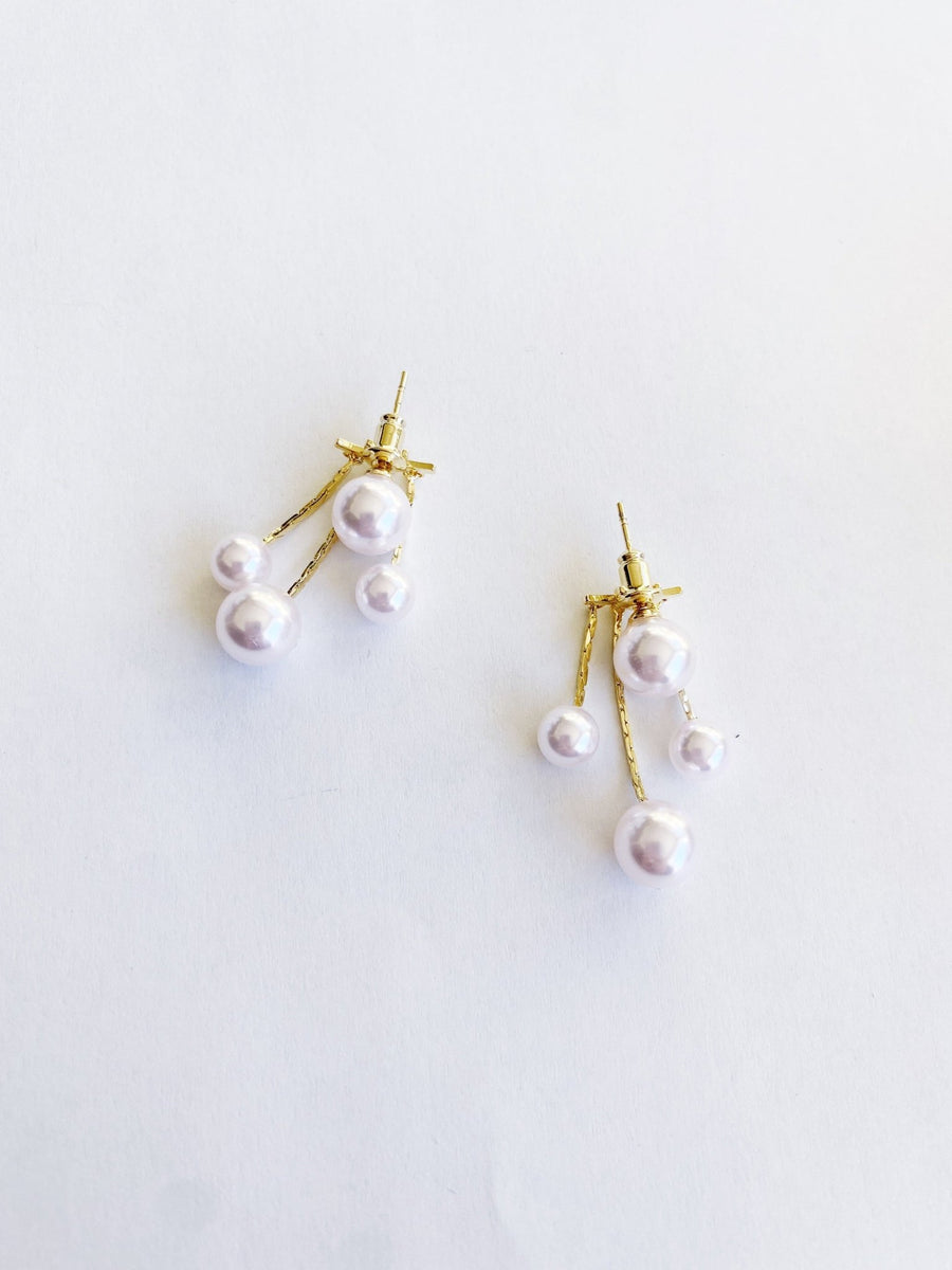 Luxury Pearl Tassel Earrings.