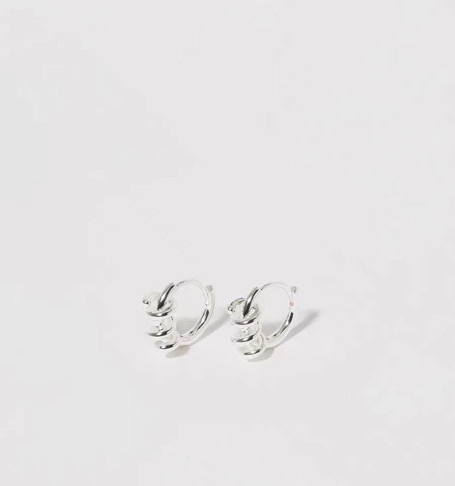 Mini Knot Minimalist Earrings.