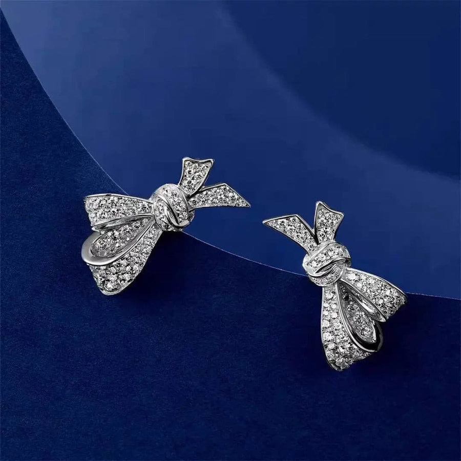 Small Bow Knot Stud Earrings Not Just Paris