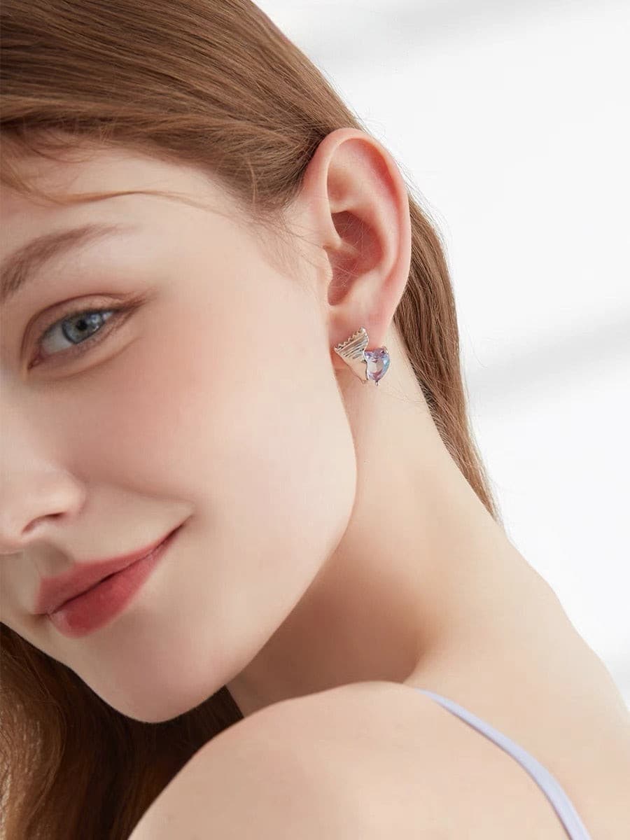 Sweet Heart Stud Earrings.