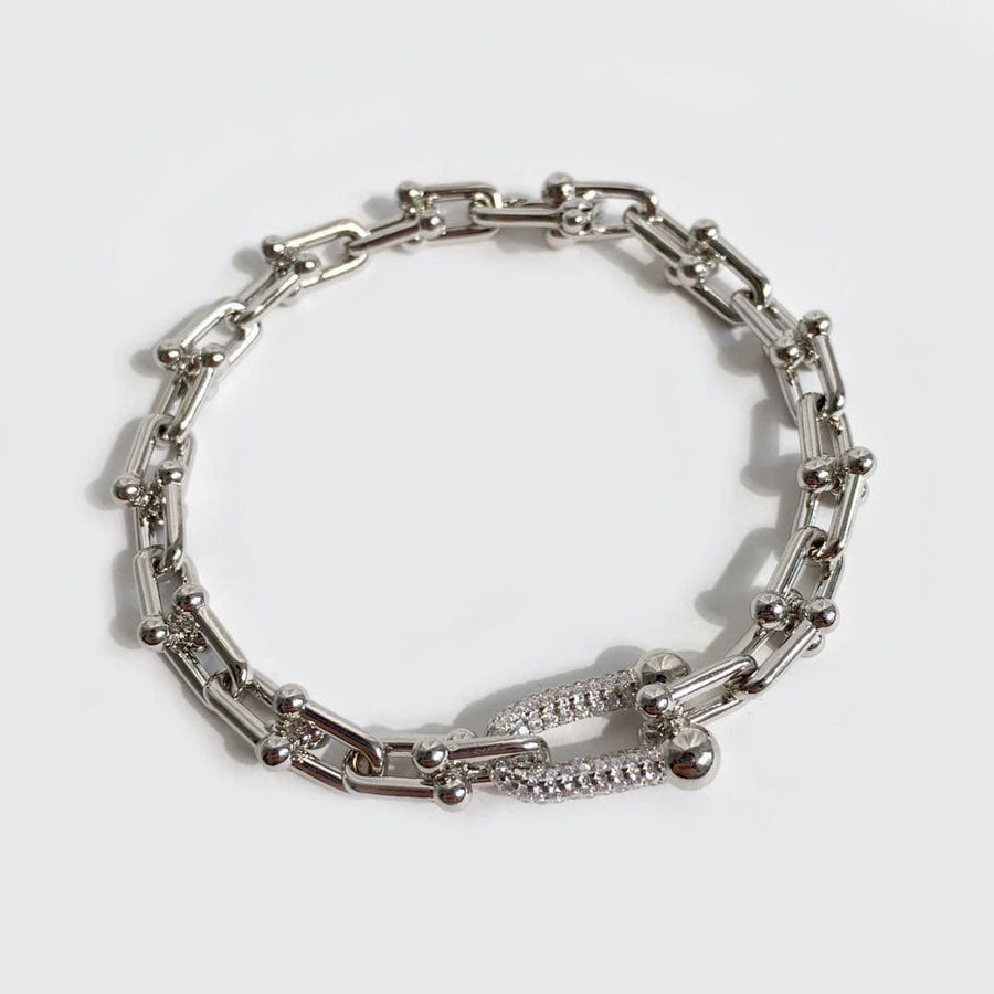 U-Link Chain Bracelet - Silver.